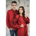 Embroidered Man&Woman Set "Fantasy" red